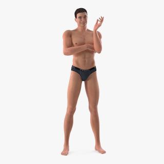 3D model Fitness Man Standing Pose