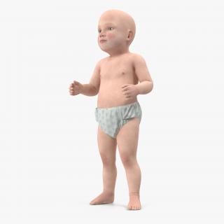 Baby Boy Standing 3D