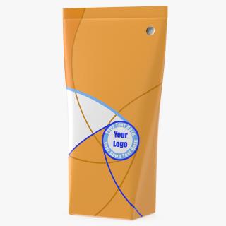 3D Aseptic Packaging For Triangular Liquid Orange Mockup model