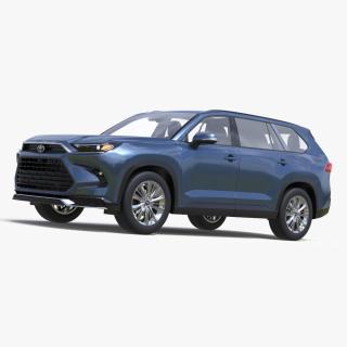 3D Toyota Grand Highlander 2025 model