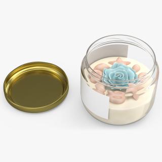 3D Jar Candle with Cover 2 model