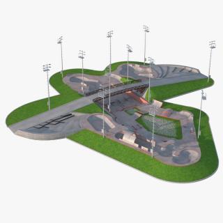 Outdoor Skate Park Fur 3D