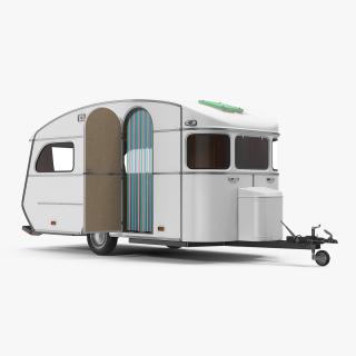 3D model Vintage Caravan Generic Rigged