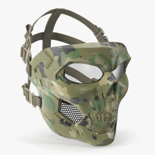 3D model Tactical Mask Skull Camouflage