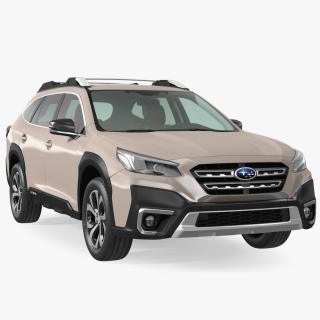 3D model Outback 2021 SUBARU Rigged for Cinema 4D