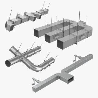 3D Air Conditioning Ductings Collection 2 model