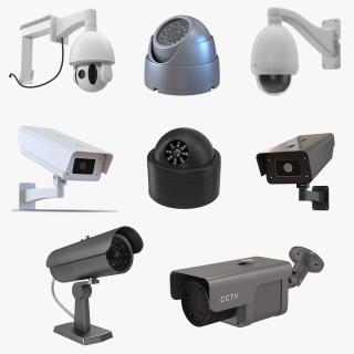 3D model CCTV Cameras Collection 4