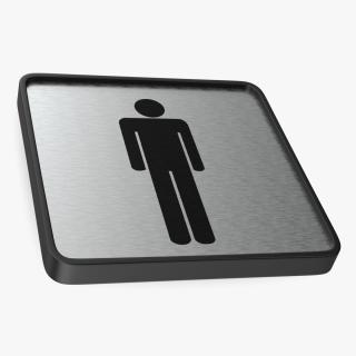 Mens Toilet Compliance Sign 3D