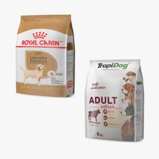 Pet Food Large Packages Collection 3D model