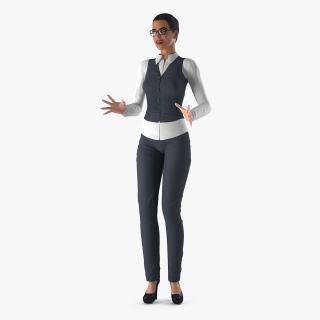 Business Style Woman Rigged 3D