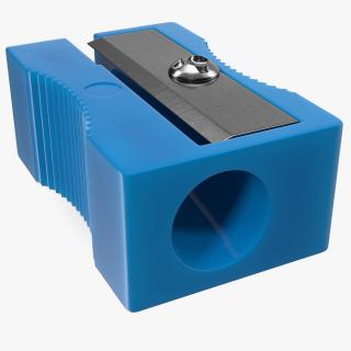 Classic Plastic Pencil Sharpener 3D