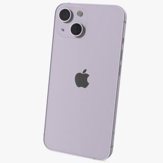 Apple iPhone 14 Purple 3D