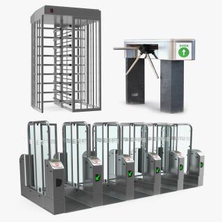 3D Turnstiles Collection 2 model