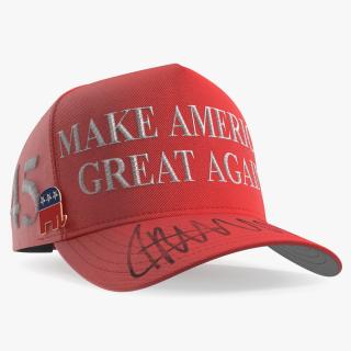 Republican Party Elephant Icon on Trump Baseball Cap 3D