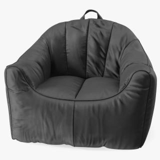 Hug Bean Bag Armchair Black 3D