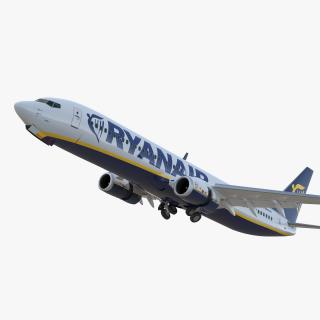 3D Boeing 737-900 ER Ryanair with Cabin Rigged model