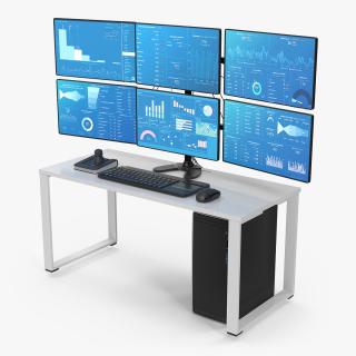 3D Factory Computer Monitors Light