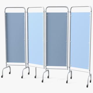 3D model Mobile Folding Hospital Ward Screen