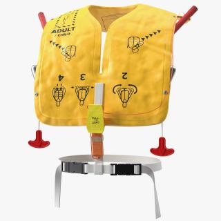 3D Aircraft Dual Cell Life Vest model