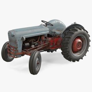 3D model Ford NAA Golden Jubilee 1953 Vintage Tractor Old Rigged