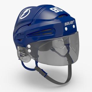 3D Hockey Helmet Tampa Bay Lightning model