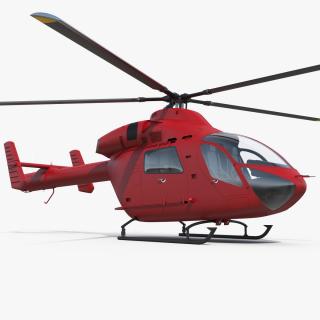 Light Twin Utility Helicopter 3D model