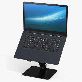 3D Laptop on Adjustable Holder Stand model