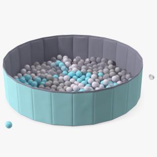 3D Foldable Dry Pool Blue Large model