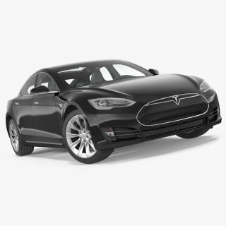 3D Tesla Model S 60D 2015 Rigged 3D Model model