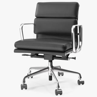 3D model Management Chair Black Leather