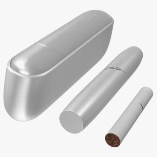 IQOS 3 DUO Electronic Cigarettes White Set 3D