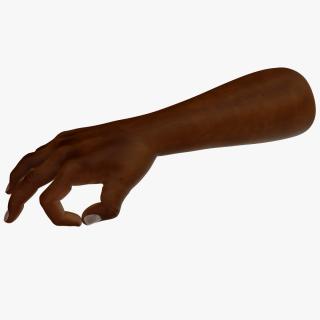 3D model Dark Skinned Male Hand OK Pose