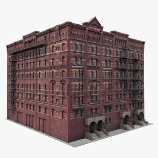 3D Historic New York Residential Building model