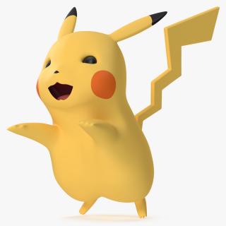 3D Pikachu Character Rigged for Cinema 4D model