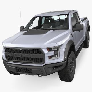 3D Ford F-150 Raptor 2017 White model