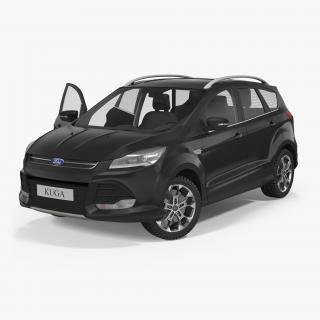 3D model Ford Kuga FWD 2016 Rigged