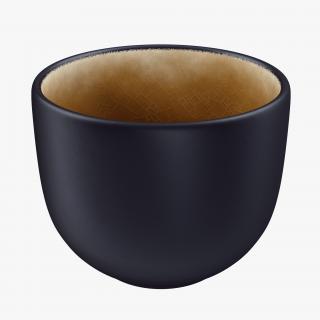 3D Japanese Black Cup model