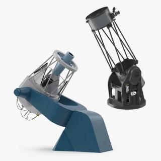 3D Observatory Telescopes Collection model