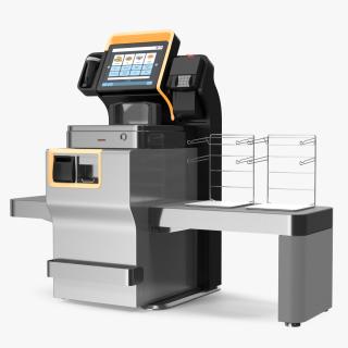 3D Modular Cash Recycling Self Checkout System model