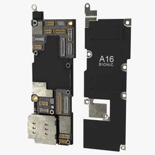 3D model iPhone 14 Pro Motherboard