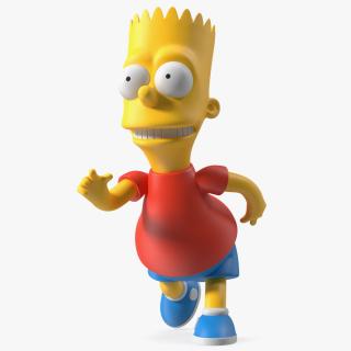 3D model Bart Simpson Running Pose