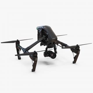 3D DJI Inspire 1 Quadcopter Black Edition model