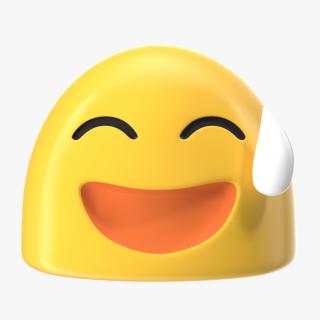 3D model Happy Sweat Android Emoji