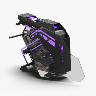 3D model Gaming PC On State Open 2