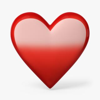 3D model Emoji Red Heart