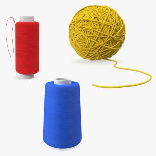 3D Threads Collection model