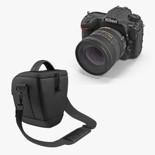 Nikon D500 and Bag Collection 3D model