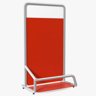 3D Luggage Airport Unit New Red model