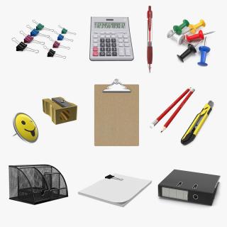 3D Stationery Collection 5 model