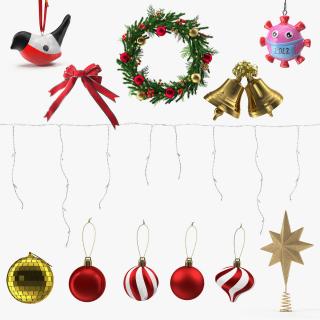 3D Christmas Decor Collection 6 model